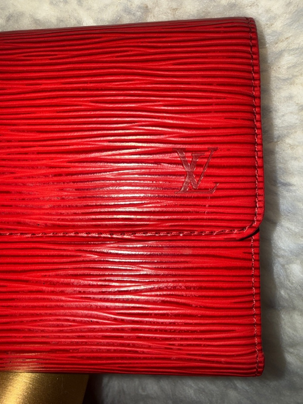 Louis Vuitton Red Epi Leather Wallet - Picture 3 of 6